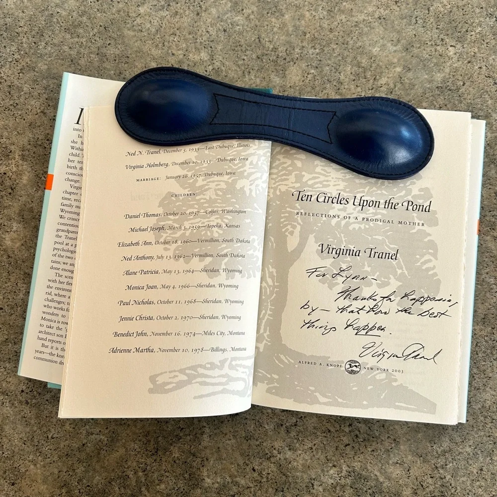 📕 Autographed Ten Circles upon the Pond 1st Ed [Virginia Tranel], Western Decor